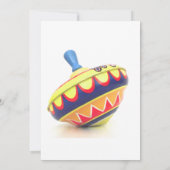 赤ユニセックスちゃんシャワー招待状ヴィンテージ紡績 招待状 (裏面)