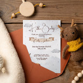 赤ユニークちゃんシャワー招待状ムーンライトドリームズ 招待状