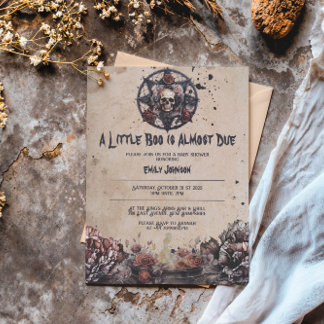 赤ユニークちゃんシャワー招待状夜行性ベビー 招待状