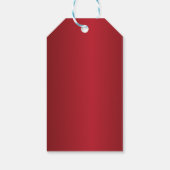 赤ユニークと聖降誕祭のお祝い ギフトタグ (裏面)