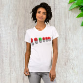 赤ユニークカプセルの中の緑の錠剤 Tシャツ