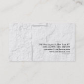 赤ユニークスタイリッシュ灰色の壁レンガ 名刺 (裏面)