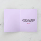赤ユニーク紫アニメ時代誕生日 カード (内部)