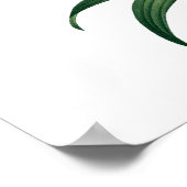 赤ユリの植物性プレミアム品質プリント ポスター (角)