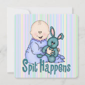 赤ユーモアのあるちゃんシャワー 招待状 (正面)