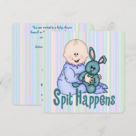 赤ユーモアのあるちゃんシャワー 招待状