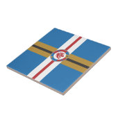 赤ライオンセラミックタイル タイル (側面)