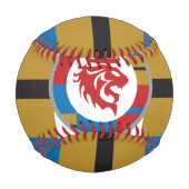 赤ライオン野球 野球ボール (裏面)