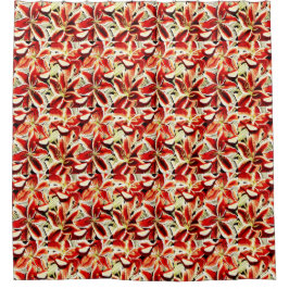 赤ライズシャワーカーテン シャワーカーテン