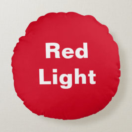 赤ライトグリーンライトキッズゲーム円枕 ラウンドクッション