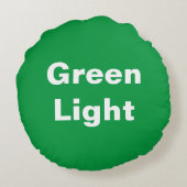 赤ライトグリーンライトキッズゲーム円枕 ラウンドクッション (裏面)