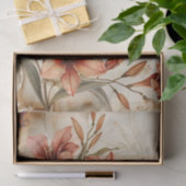 赤ライリーフローラヴィンテージ音楽シートephemera 薄葉紙 (ギフト)