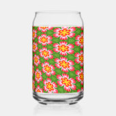 赤ライリー模様 ガラス缶 (裏面)