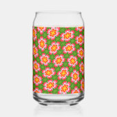 赤ライリー模様 ガラス缶 (左)