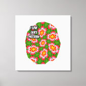 赤ライリー模様 キャンバスプリント (正面)