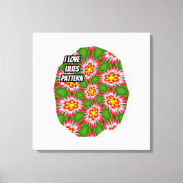 赤ライリー模様 キャンバスプリント