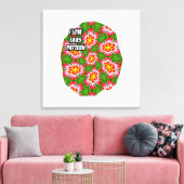 赤ライリー模様 キャンバスプリント (インサイチュ (リビング))