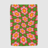 赤ライリー模様 ゴルフタオル (正面)