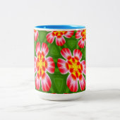 赤ライリー模様 ツートーンマグカップ (中央)