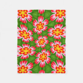 赤ライリー模様 フリースブランケット