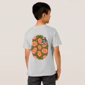 赤ライリー模様 Tシャツ (裏面フル)