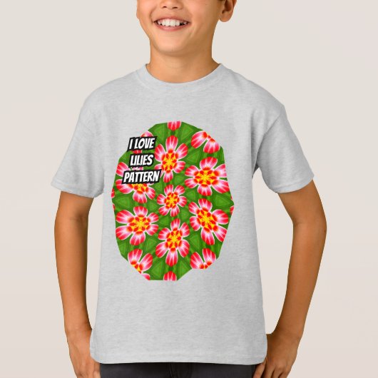 赤ライリー模様 Tシャツ (正面)