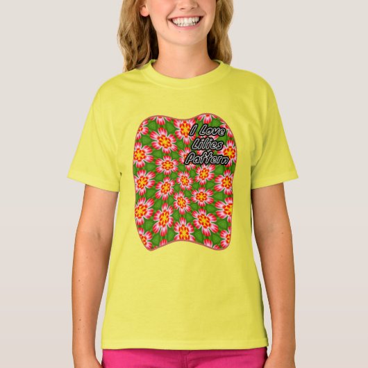 赤ライリー模様 Tシャツ (正面)