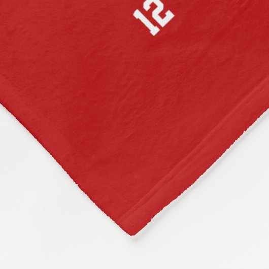 赤ラクロスコーチ贈答アイディア、全選手名 フリースブランケット (角)