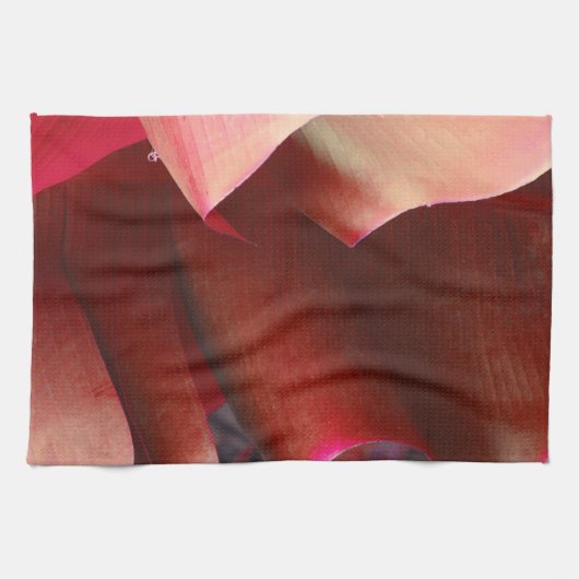 赤ラッフルズ キッチンタオル (横)