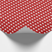 赤ラッ千鳥格子のピング紙 ラッピングペーパー (角)