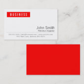 赤ラベル石油技術者の名刺 名刺 (正面/裏面)