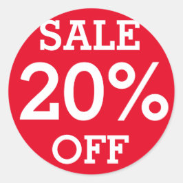 赤ラベルSALE 20%オフ小売店舗 ラウンドシール
