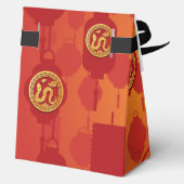 赤ランタン中国のスネーク新年TFBお願いボックス フェイバーボックス (裏面)