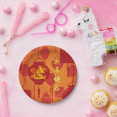 赤ランタン中国のドラゴン新年PPP ペーパープレート (パーティー)