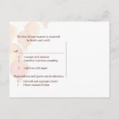 赤ランタン結婚ズのメニュー選択RSVP インビテーションポストカード (裏面)