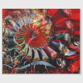 赤ランタン ラッピングペーパー (フラット)