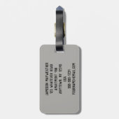 赤ランニングの動揺してカスタム荷物札 ラゲッジタグ (裏面縦)