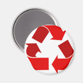 赤リサイクル マグネット (正面/裏面)