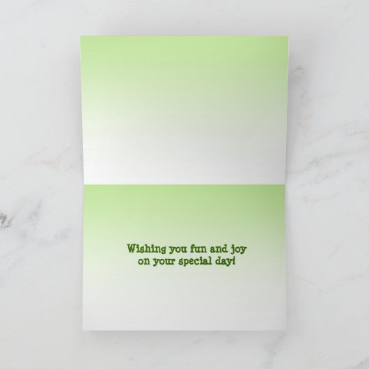 赤リスの母の日 カード (内部)