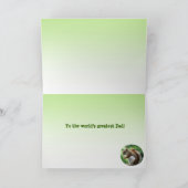 赤リスの父親の日 カード (内部)