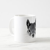 赤リス好きTシャツ コーヒーマグカップ (正面左)