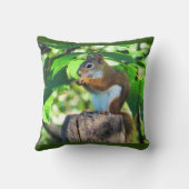 赤リス クッション (裏面)