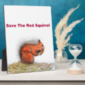 赤リス フォトプラーク (側面)