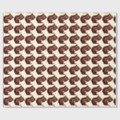 赤リス ラッピングペーパー (フラット)