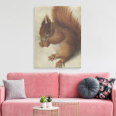 赤リス(Hans Hoffmann) キャンバスプリント (インサイチュ (リビング))