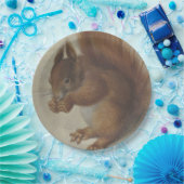 赤リス(Hans Hoffmann) ペーパープレート (パーティー)