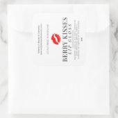 赤リップグラフィックベリーキスリップグロス スクエアシール (バッグ)