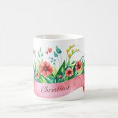 赤リボンフローラマグ コーヒーマグカップ (中央)