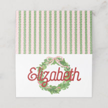 赤リボンリース折り曲げ座席表