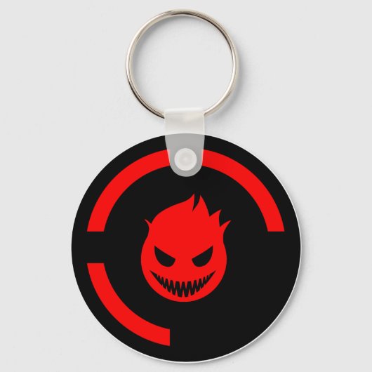 赤リングや輪死 キーホルダー (正面)